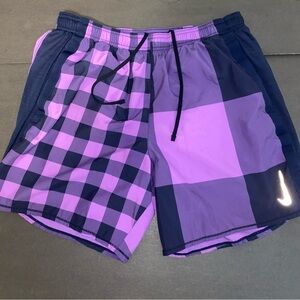 Nike Large Challenger Windrunner 7" Running Shorts Purple Violet